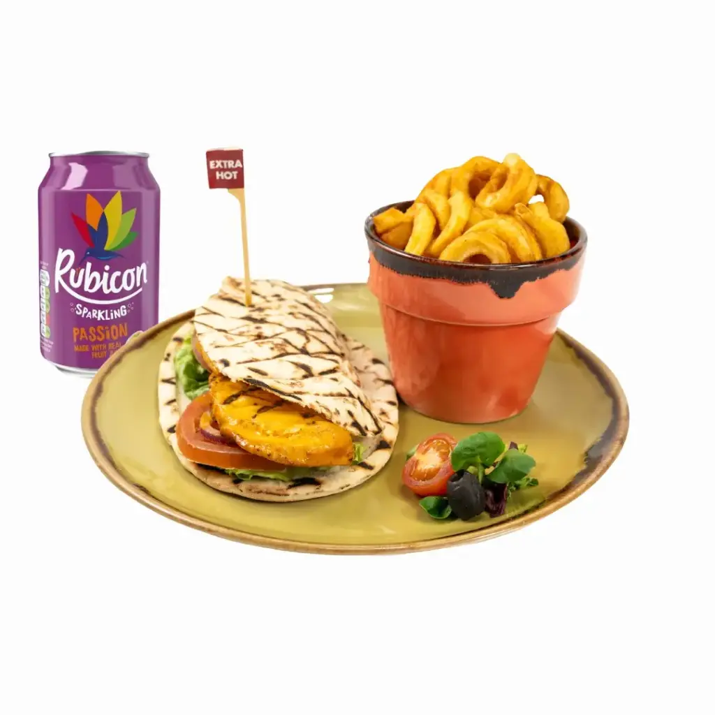 Chicken Breast In Pitta Meal