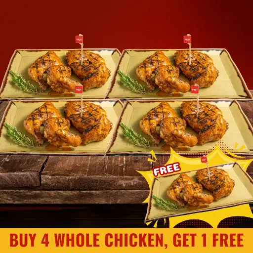 Buy 4 Whole Chicken, Get 1 FREE Whole Chicken 